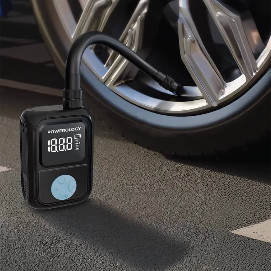 پمپ باد پاورولوژی Powerology Portable Electric Tire Inflator